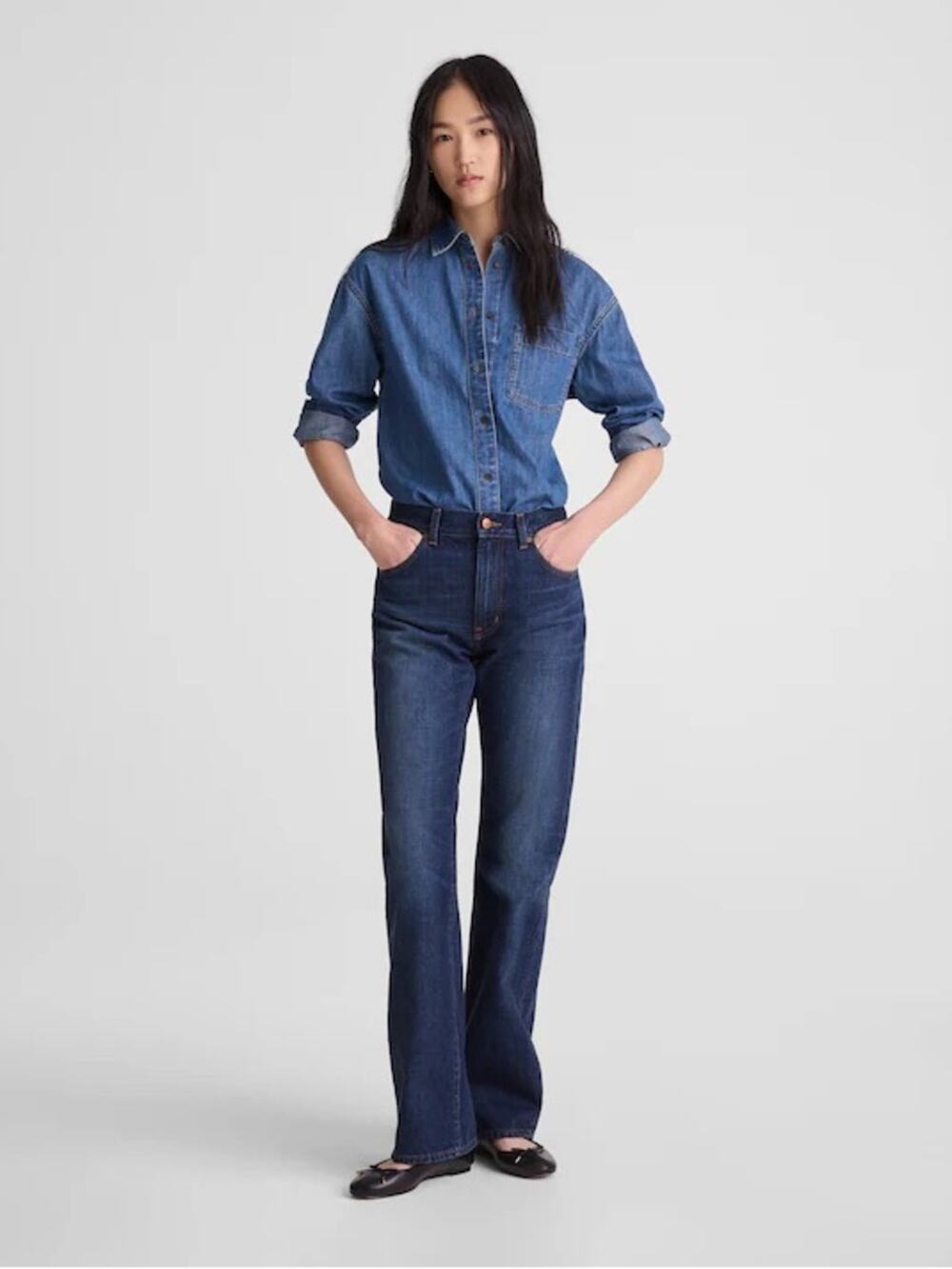 NWT Madewell Relaxed Bootcut Jeans in Japanese Denim Size 27 Nihon Menpu